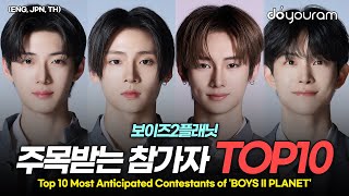 보이즈 2 플래닛[BOYS II PLANET], 방영 전 인기투표 순위 TOP10(ENG, JPN, TH)