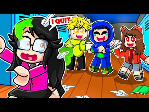 PRANKING Teacher Untill She Quits in Roblox!!