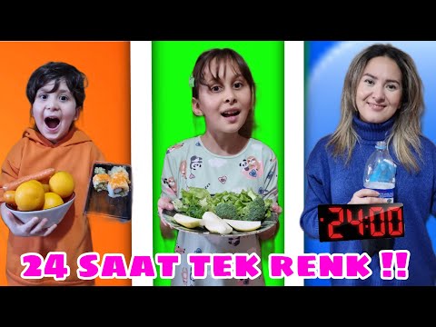 24 SAAT TEK RENK CHALLENGE !!