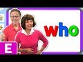 Exploring the Sight Word 'Who'