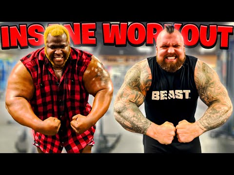 I TORE MY TRICEP | 100KG DUMBBELLS w/ Iron Biby