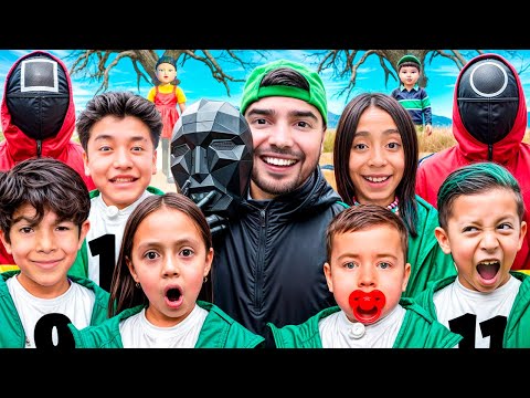 ¡NIÑOS de 1 a 18 AÑOS juegan EL JUEGO DEL CALAMAR en VIDA REAL! 😱🔥