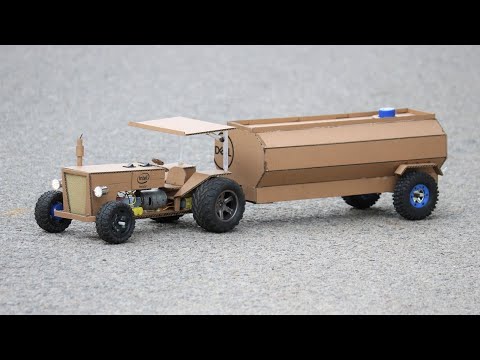 How To Make a Tractor With Water Tanker - Tractor