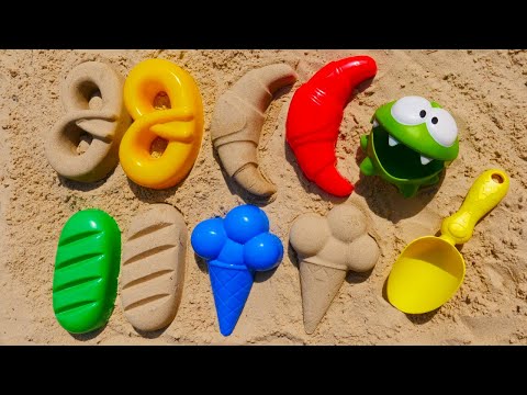 Ам Ням и вкусняшки в песочнице! Развивающие видео для самых маленьких про игрушки