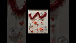 Decorating my door for Valentine’s Day #art #happyvalentinesday #3dart #shorts