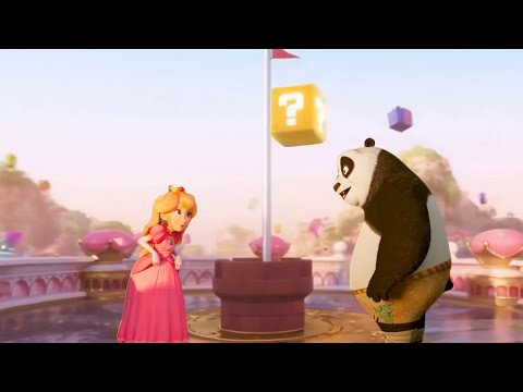 Princess Peach made Po eat Super Mushroom | Kung Fu Panda x Super Mario Bros Movie