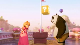 Princess Peach made Po eat Super Mushroom | Kung Fu Panda x Super Mario Bros Movie