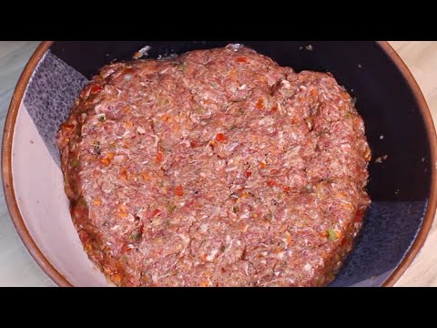 كفتة بكمية كبيرة ❗ بطعم وريحة الكباب نص مفروم وليمه اقتصادية فى الطاسه _ بنت الشيف