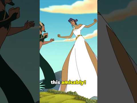 Hippocampus & Nymph Daphne stop the War by kissing #krapopolis #shorts #viral #reels #trending #fyp