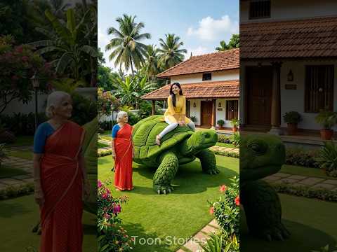 Grandmother Made Turtle Statue Of Plant❤️ #shorts #short #shortvideo #shortsfeed #shortsvideo #yt