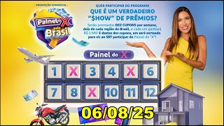 TELE SENA SORTEIO DO PAINEL DO X 06/08/25