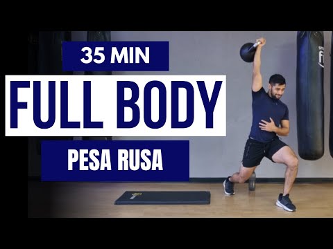 Rutina kettlebell AVANZADA full body 🔥 Ejercicios con pesa rusa para cuerpo completo