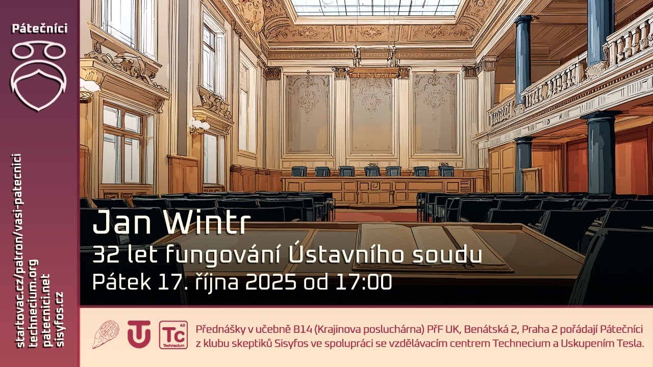 17. října 2025: Jan Wintr - 32 let fungování Ústavního soudu