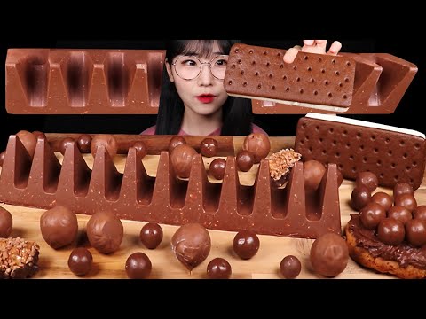 팔뚝만한 토블론 초콜릿!🍫 초코 아이스크림 밀크 초콜릿 먹방 GIANT TOBLBRONE CHOCOLATE ICE CREAM ASMR MUKBANG EATING SOUNDS