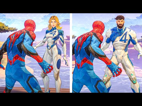 Spider-Man Meets Mr. Fantastic and Invisible Woman