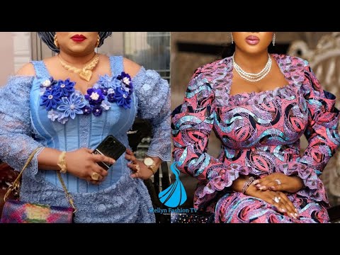 Beautiful Ankara Wax Print Dress For Ladies |Ankara Skirt & Blouse Styles |Lace Styles /Loincloth