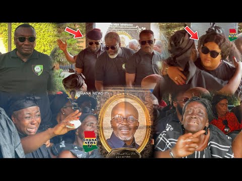 Vivian Jill, Despite, Ofori Sarpong &All East Legon Exe Club members arrive to mourn their colleague