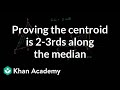 Understanding Centroids and Medians in Triangles