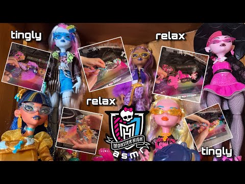 ASMR | Monster High Doll Unboxing + Clicky Whispers (mouth sounds, voiceover, lip smacking)