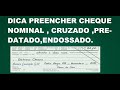 Conceitos sobre Cheques e Transações