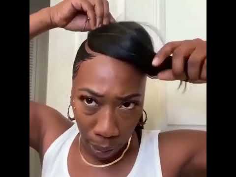 Five minutes for new hairstyle #worldnewhair #naturalhairtutorial #blackgirlmagic