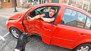 Alleged Drunk Driver Crashes Into Tree… Begs Biker Not to Call Cops