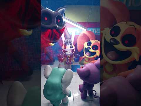 Red light green light 123 with Smiling critters and #theamazingdigitalcircus #poppyplaytime
