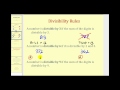 Divisibility Rules and Examples