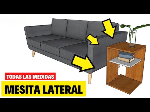 Mesa de living en melamina