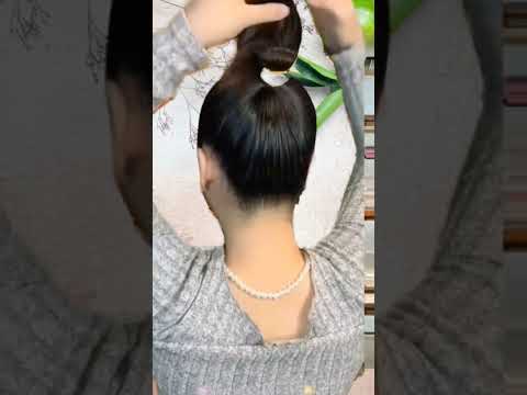 Búi tóc đơn giản. Phần 52 #tocdep #hairstyle #beauty #thuhongzila