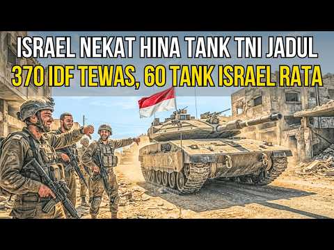 TNI NGAMUK‼️ISRAEL TERTAWAKAN TANK TNI JADUL, DIBALAS 370 IDF TEWAS DAN 60 TANK ISRAEL MUSNAH