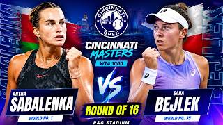 🔴LIVE! SABALENKA vs BEJLEK • Round of 16 Cincinnati Open 2026 •󠁏Tennis Watchalong