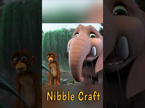 "बंदर, हाथी और इंद्रधनुष की जादुई रंग यात्रा" 🌈🐵🐘 #shorts