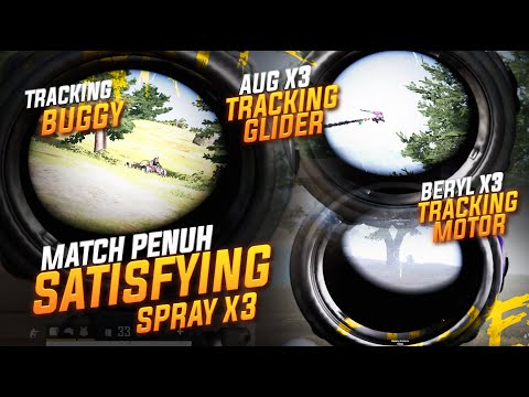 MATCH PENUH SATISFYING TRACKING X3 !! MOTOR BUGGY GLIDER SEMUA GUA TRACKING !! #pubg