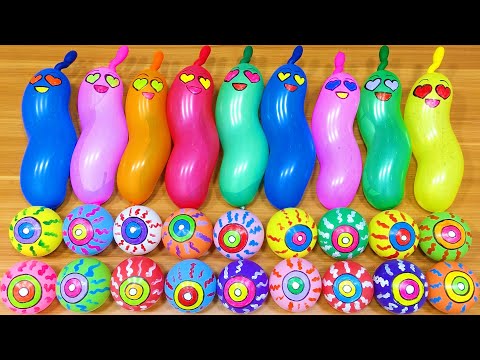 Making GLOSSY Slime with Funny Balloons - Satisfying Slime video #1473