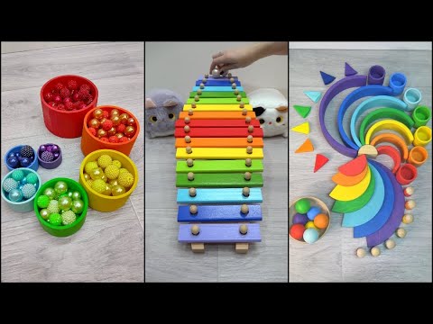 Oddly satisfying Reverse video. Colorful Relaxing Compilation. No talking, no music