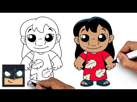 How to Draw Lilo | Lilo & Stitch