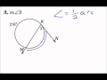 Angle Measures in Circles