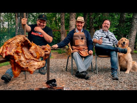 Cordero Asado al Palo, Tradicional del Sur de Chile 🇨🇱