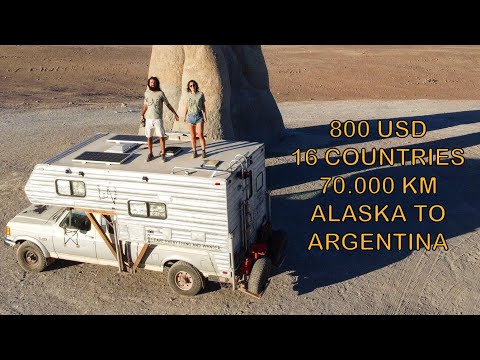 THIS IS THE INCREDIBLE 800 USD 1990 TRUCK CAMPER WHO MADE IT FROM ALASKA TO ARGENTINA! TRIBUTE TOUR