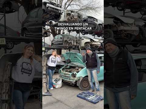 DESVALIJANDO EL TWINGO EN PENTACAR 🤪 #renault #twingo #mecanica #repuestos #diy #restauracion