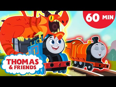 Thomas Plays Dragon Chase With His Friends! | Thomas & Friends: All Engines Go! | 60+ Minutes