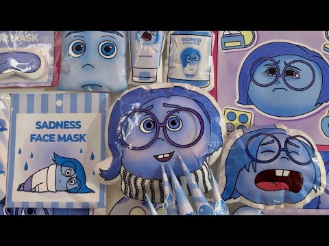 [☁️Paperdiy☁️] INSIDE OUT2 BlindBags | DIY Skincare + Makeup + Outfit | satisfying💙 | SADNESS💦