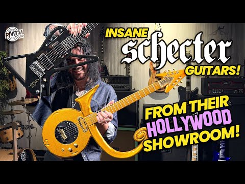 The Coolest & Craziest Guitars At Schecters Hollywood Showroom! - The Best Bits!