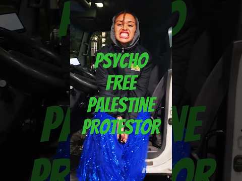 Psycho Free Palestine Protestor tries to steal my truck in downtown #detroit