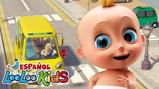 Aprende los Colores con Las Ruedas del Autobús 🚌 | Canciones Infantiles LooLoo Kids Español