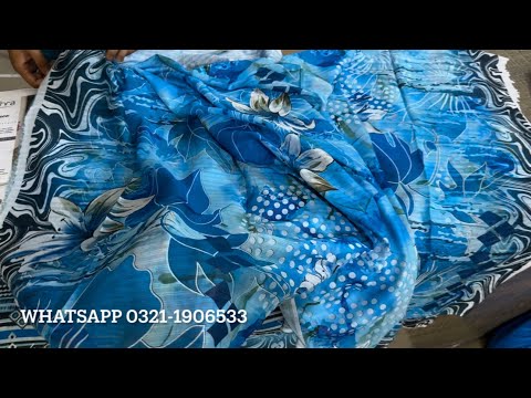 Original Bold Print Lawn 3pc / Doria Lawn Dupata / Top Level Quality
