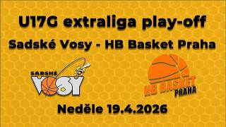 2025-26 U17G extraliga play-off Sadské Vosy - HB Basket Praha