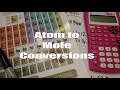 Mole Conversions and Calculations