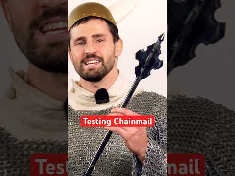 Insanely Painful Chainmail Armor Experiment! #science #comedy #shorts